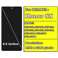 6.5 "oryginalny LCD dla Huawei Honor 8X JSN-AL00 JSN-L22 JSN-L21 pełny wyświetlacz LCD + wymiana zespołu Digitizer z ekranem dotykowym 2